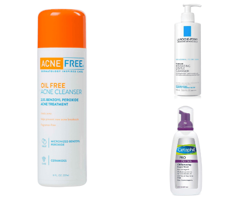 best cleansers based on your skin type!! cover photo collage
