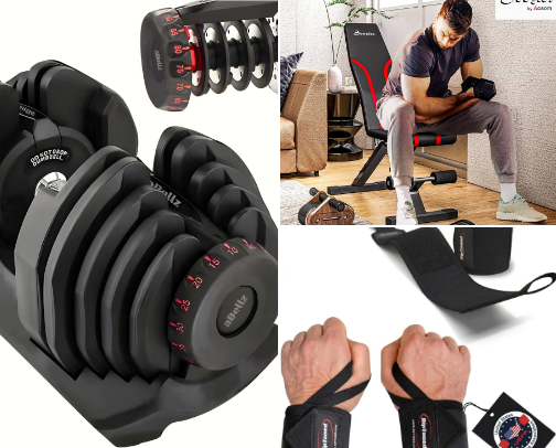 Training equipment cover photo collage