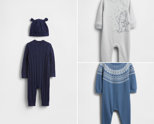 Winter Baby Clothes cover photo collage