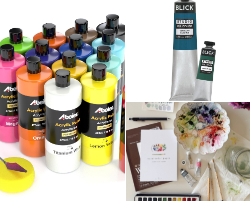 Art supplies and where to find them cover photo collage