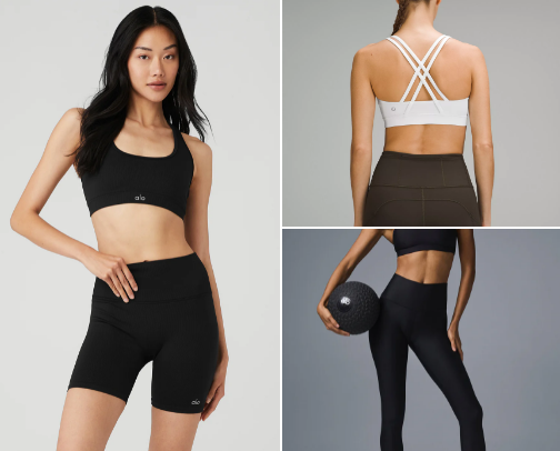 Workout outfits cover photo collage