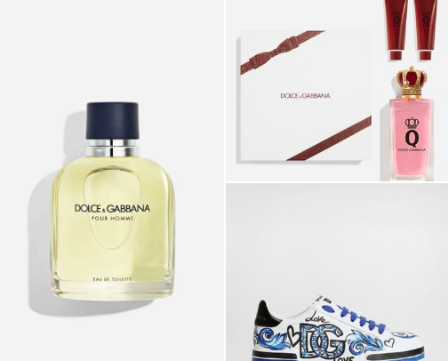 Dulce and Gabbana cover photo collage