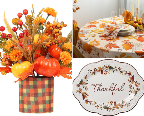 Festive thanksgiving stuff cover photo collage