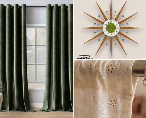 furniture, decor, curtains cover photo collage