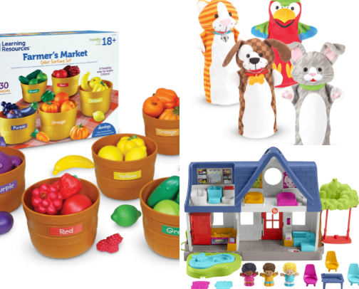My favorite toddler toys cover photo collage