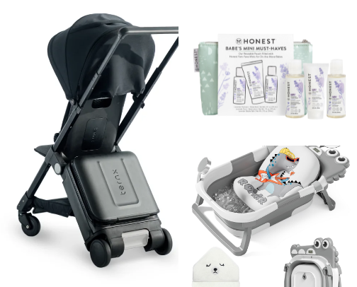 Must Have Baby Travel Items cover photo collage