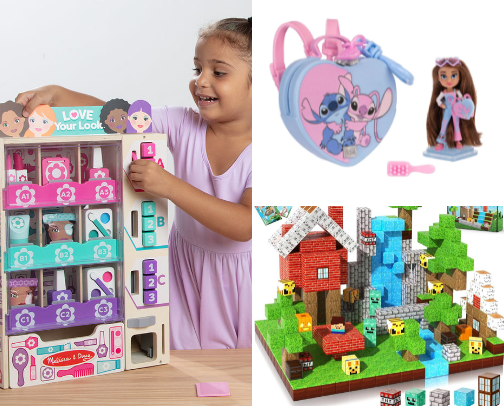 Kids toys cover photo collage