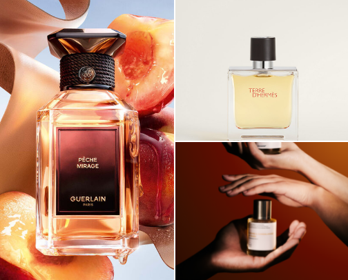 Some favorite perfume brands cover photo collage