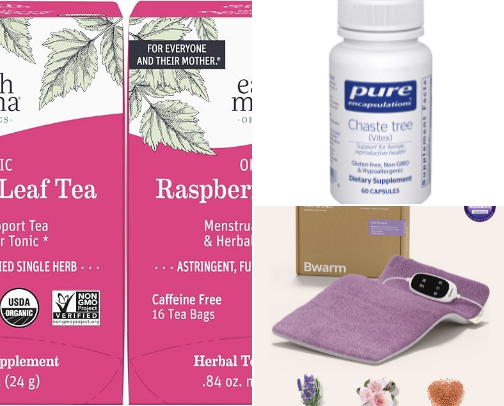 What helps with my heavy/painful periods cover photo collage