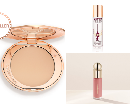 Makeup products for the most perfect glowing skin cover photo collage