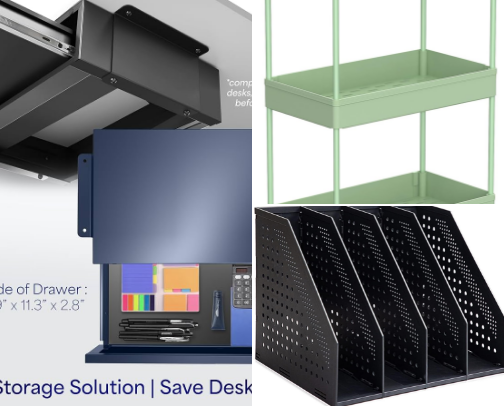 Tiny Bedroom Office Storage Ideas cover photo collage