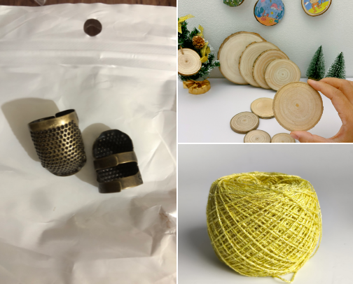 Crochet materials cover photo collage
