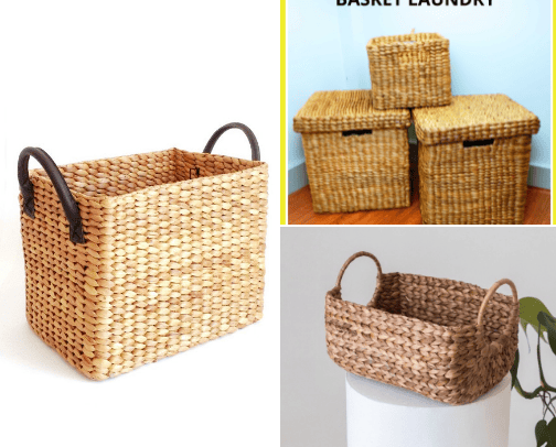 Rekomendasi keranjang dari eceng gondok cover photo collage