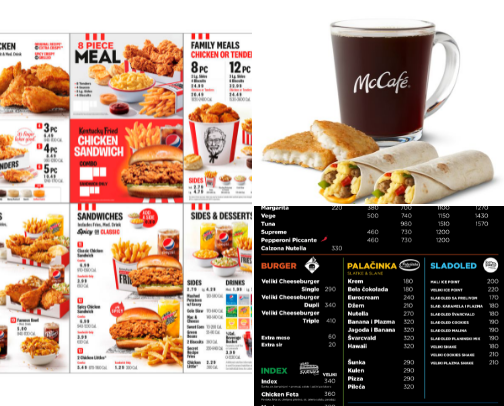 Restaurant’s and fast food’s🍔 cover photo collage