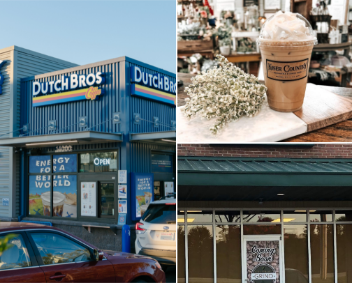 Favorite coffee spots cover photo collage
