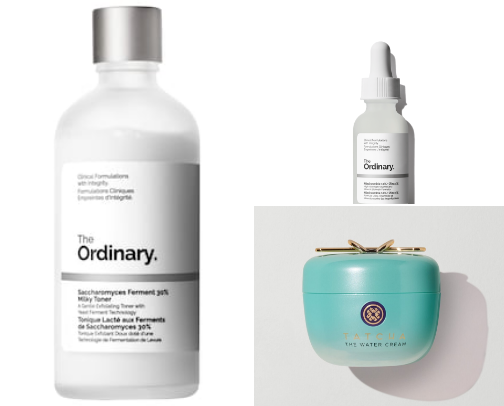 My favorite skincare products for glass skin cover photo collage