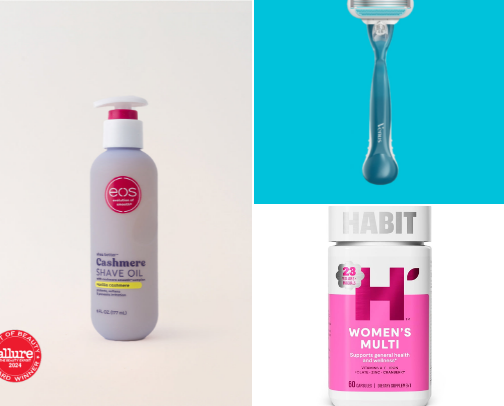 Feminine hygiene/ self care products cover photo collage