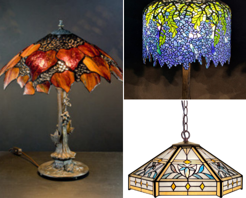Tiffany Style Lighting cover photo collage