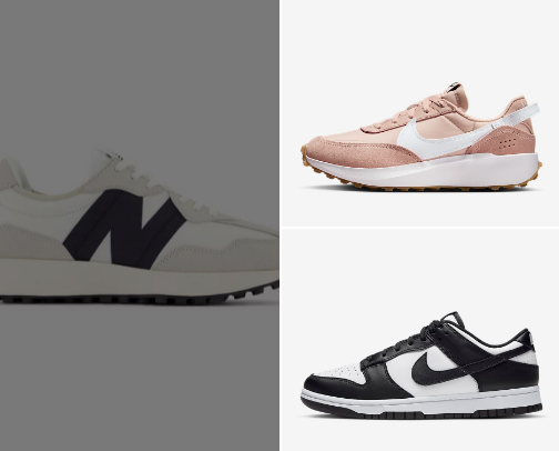 Cute sneakers cover photo collage