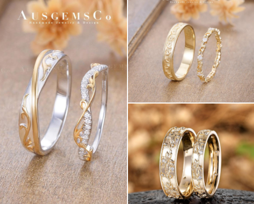 Affordable & Unique Wedding Rings cover photo collage