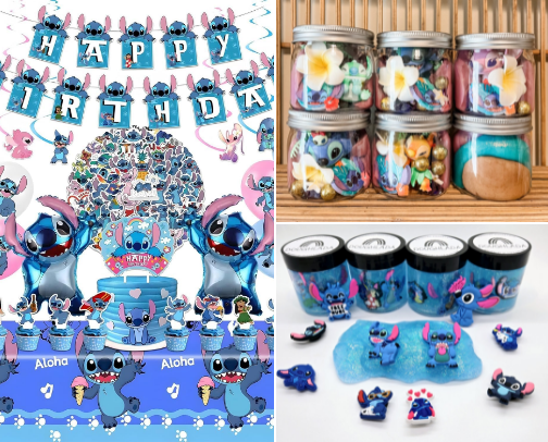 Stitch Birthday Party cover photo collage