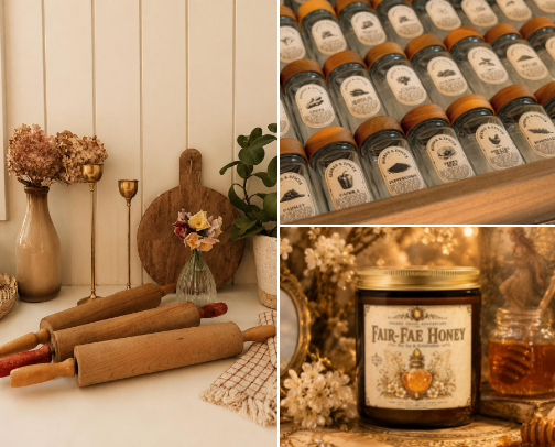Cottagecore Witchy Kitchen | Vintage Kitchen Decor & Herbalist Finds cover photo collage