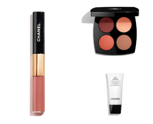 chanel makeup cover photo collage