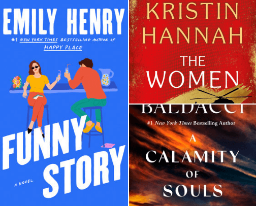 Unwind with the Unforgettable: "Bestselling Hardcover Fiction from the Big Apple” cover photo collage