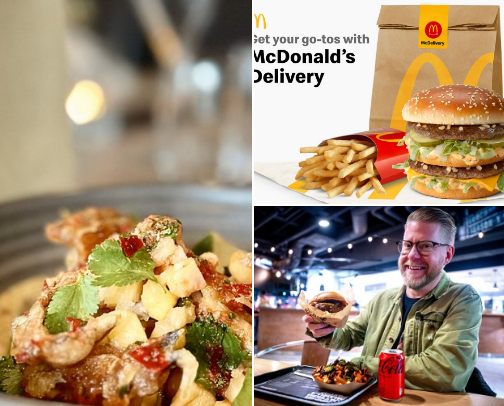 Fave food places cover photo collage