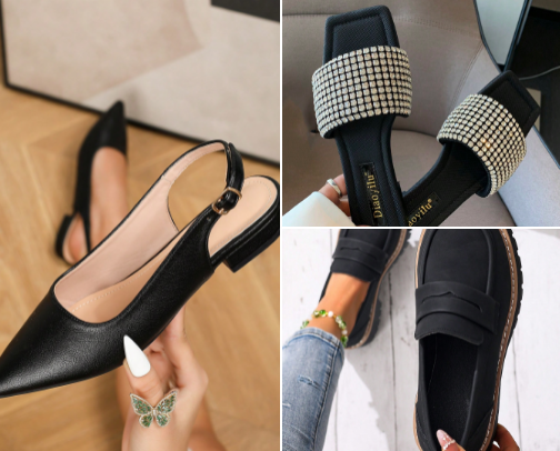 Footwear I wear to work year round as a nail tech cover photo collage