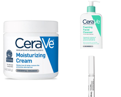 skincare and self care faves<3 cover photo collage