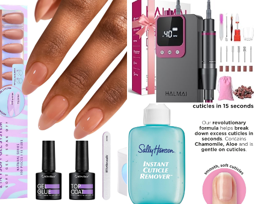 Press on Nails cover photo collage