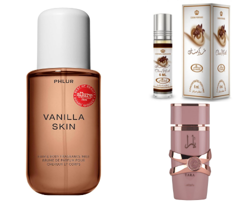 Vanilla Perfumes & Body Mists That Smell Cozy for Fall cover photo collage