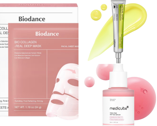 Skincare products🧴✨ cover photo collage