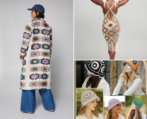 For the Love of Crocheted Fashions cover photo collage
