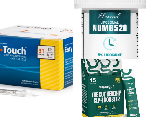 Glp-1 & Peptide essentials cover photo collage