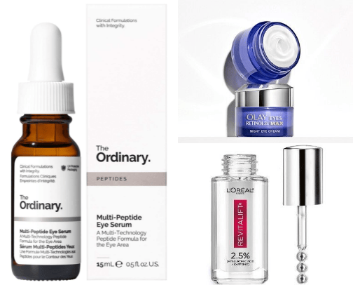 Best eye creams and serums cover photo collage