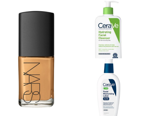 Skin care/Beauty essentials cover photo collage