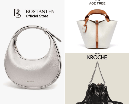 Elegant & Stylish Woman Bag cover photo collage
