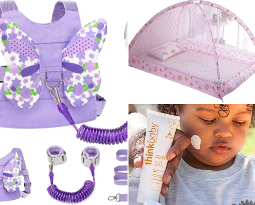 Travel must haves as a toddler mom cover photo collage