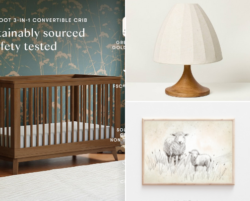 theo’s nursery cover photo collage