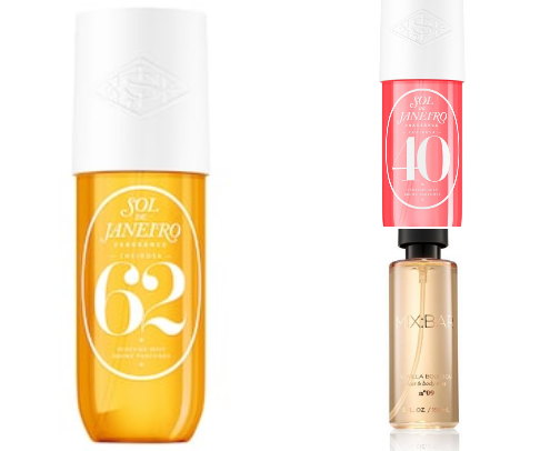 Favorite body sprays cover photo collage