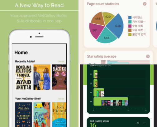 Bookish apps cover photo collage