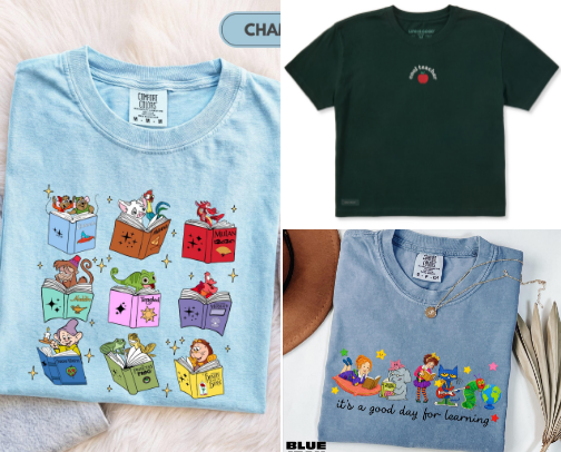 Teacher tees 👚🍎 cover photo collage