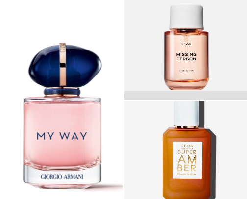 women’s perfumes cover photo collage