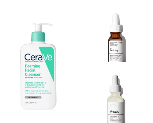 my simple, few step skincare routine for beginners cover photo collage