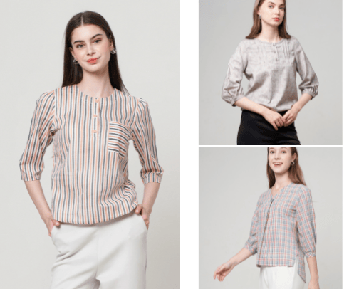 REFERENCE FOR SHIRT AND BLOUSE FOR CAMPUS AND WORK cover photo collage