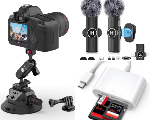 Content creator must haves cover photo collage