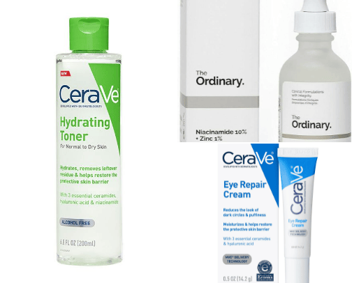 Affordable skincare cover photo collage