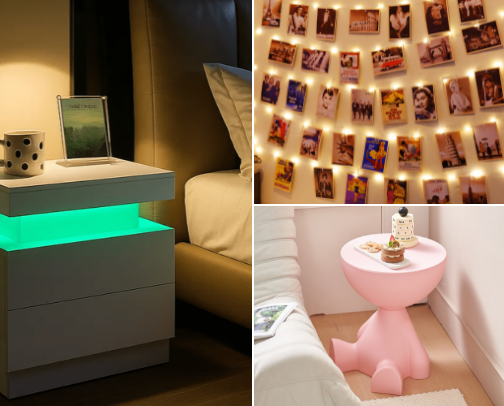 Affordable room decor 🪞 cover photo collage